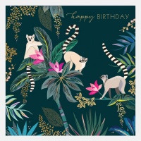 Lemur Happy Birthday Card By Sara Miller London